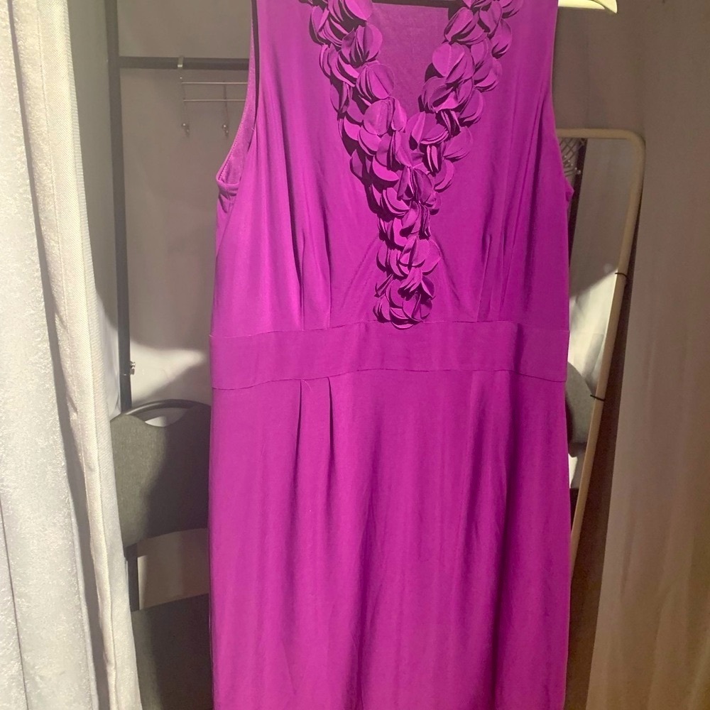 Elegant Purple Sleeveless Dress
